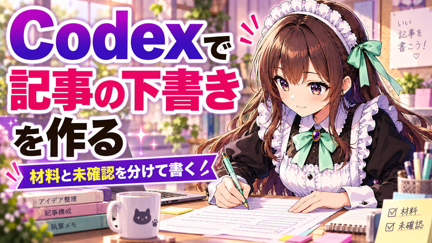 Codexで記事の下書きを作る