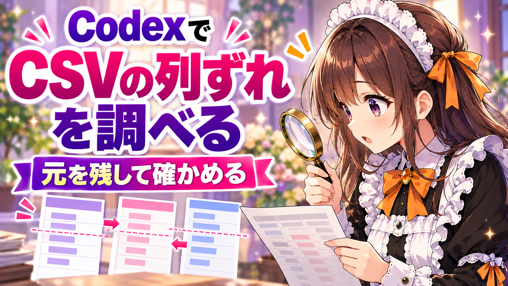 CodexでCSVの列ずれを調べる