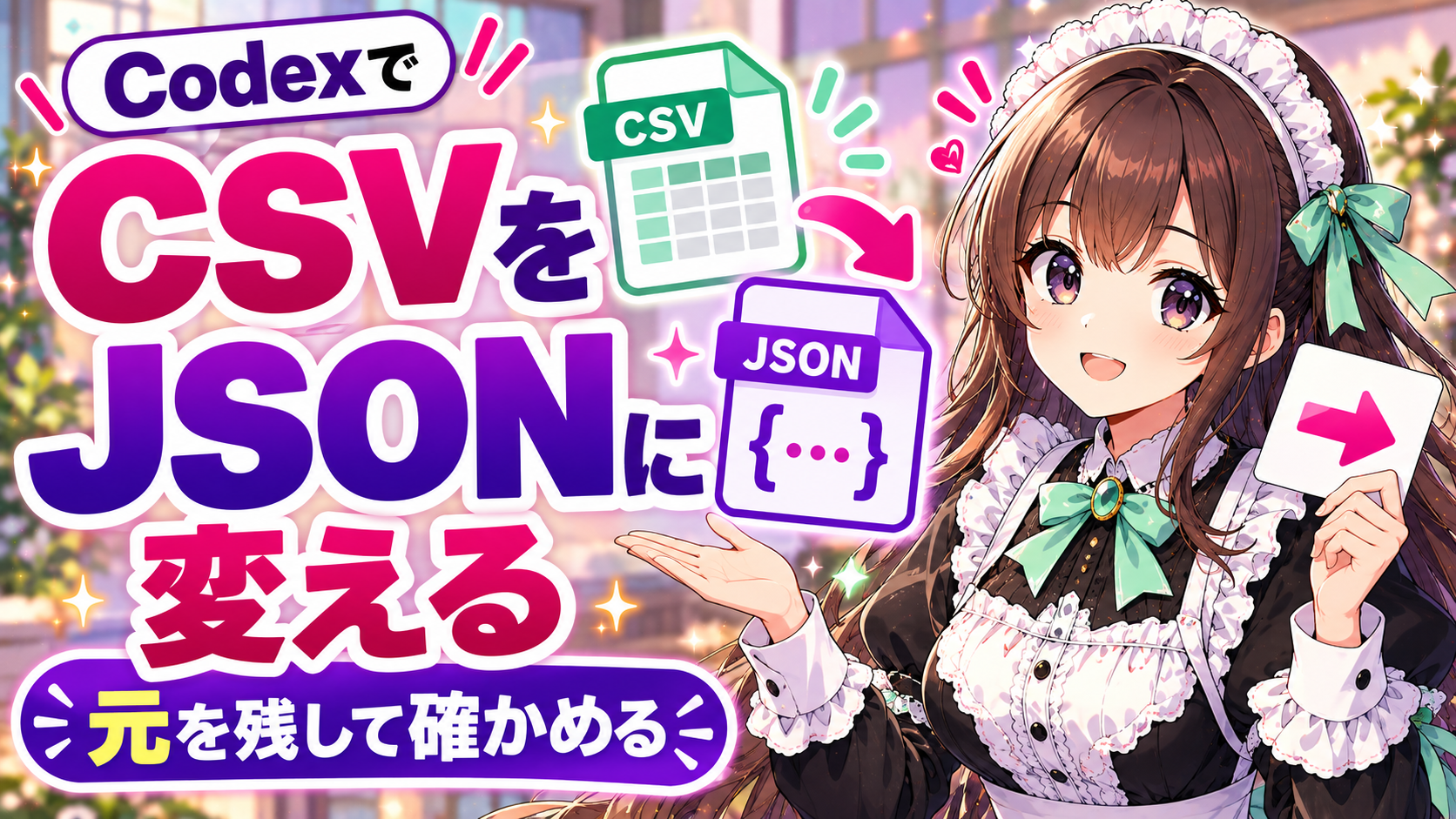 CodexでCSVをJSONに変える