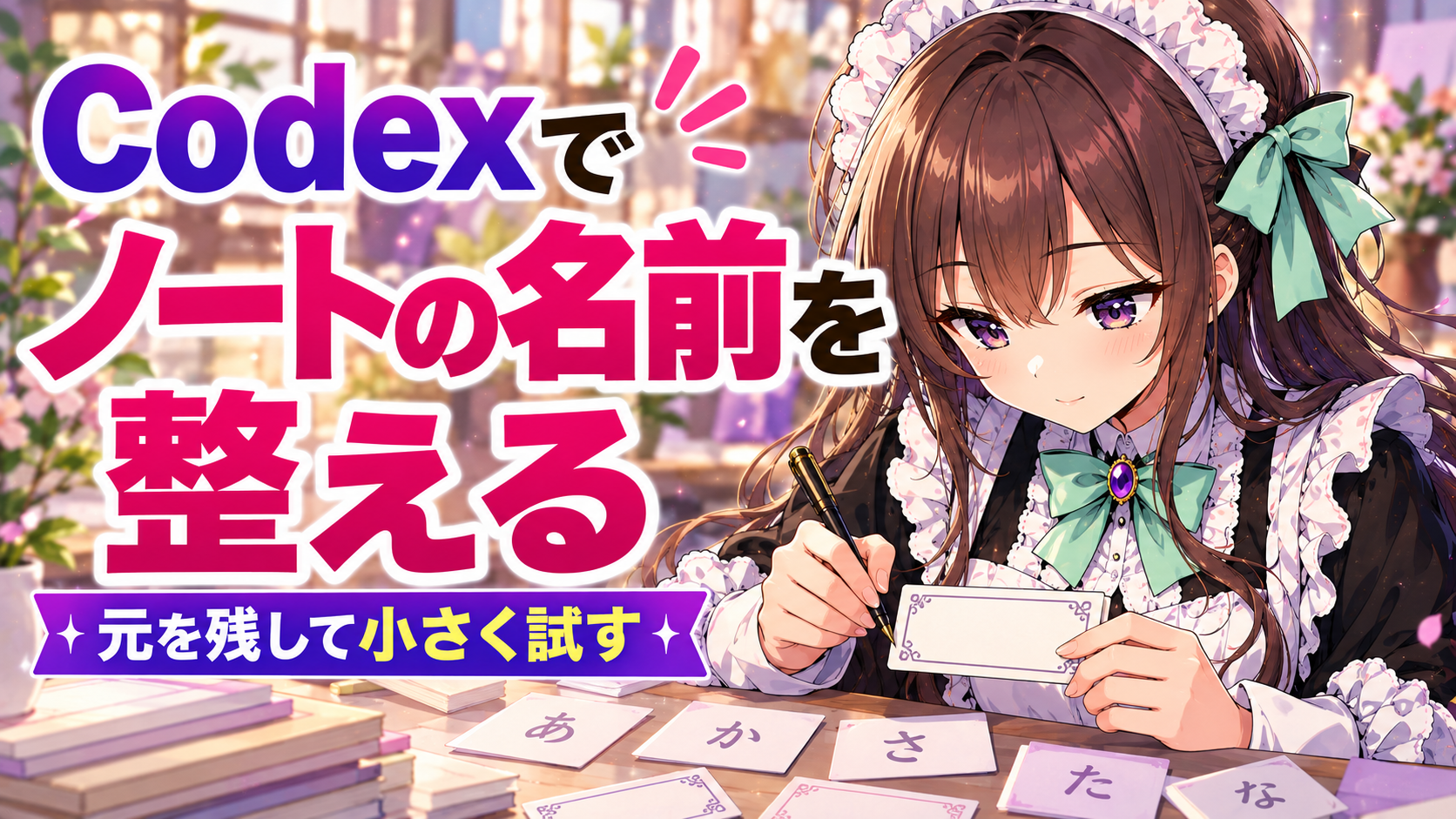 Codexでノートの名前を整える