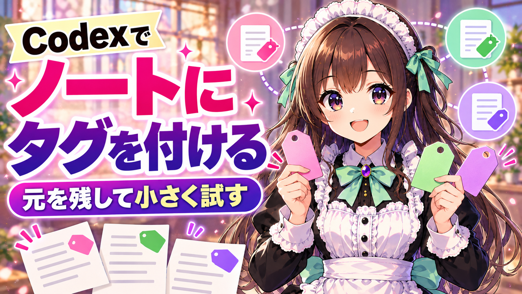 Codexでノートにタグを付ける