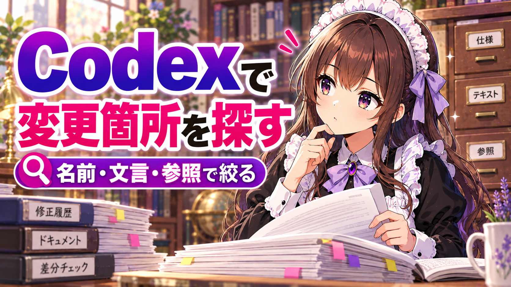 Codexで変更箇所を探す
