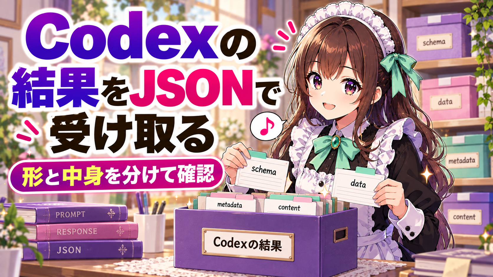 Codexの結果をJSONで受け取る