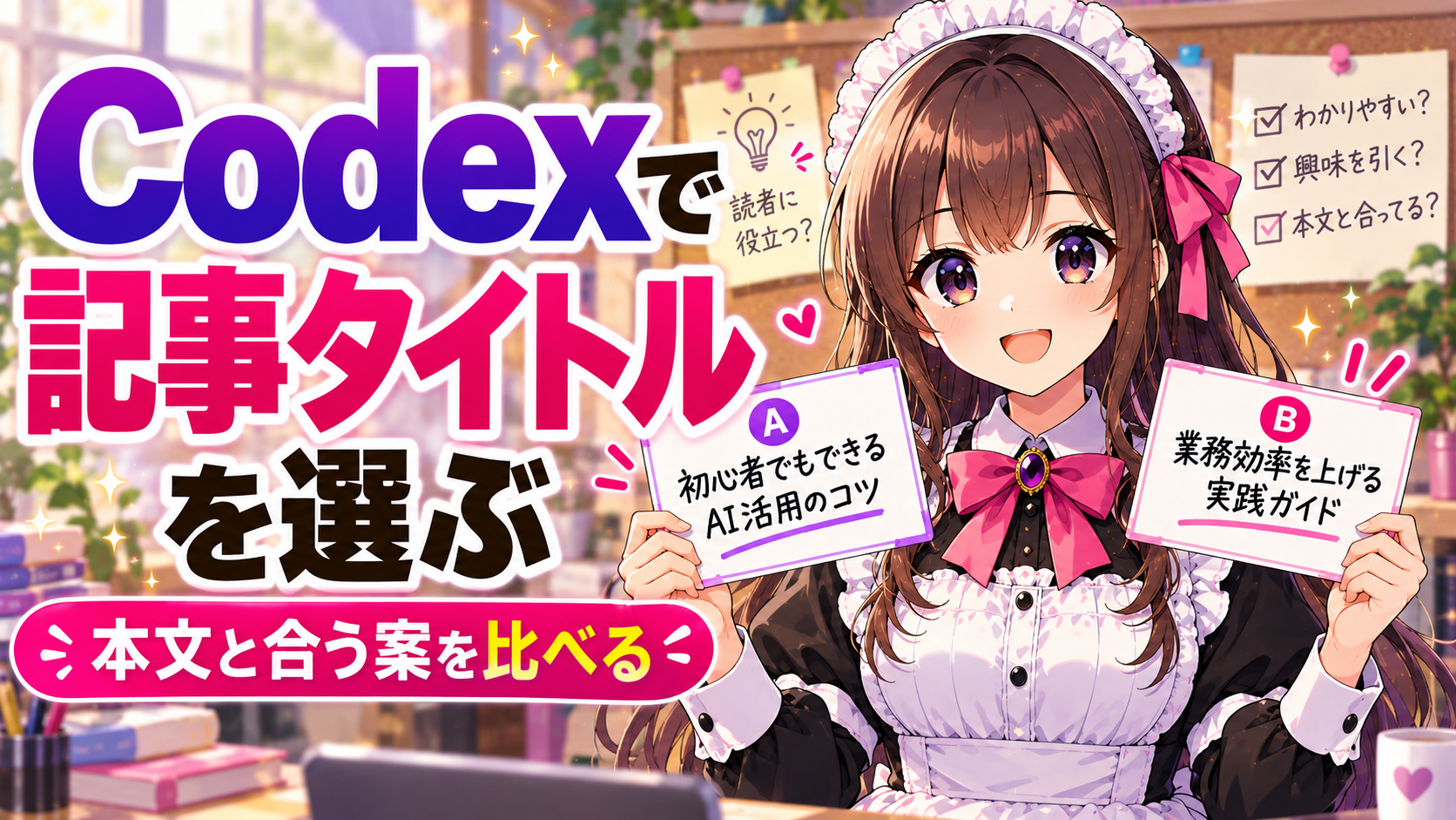 Codexで記事タイトルを選ぶ