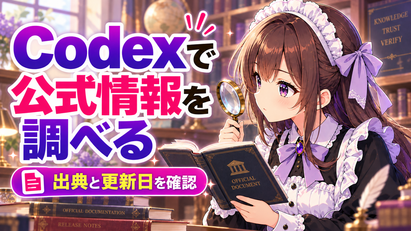 Codexで公式情報を調べる