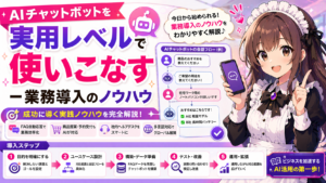 AIチャットボットを実用レベルで使いこなす — 業務導入のノウハウ