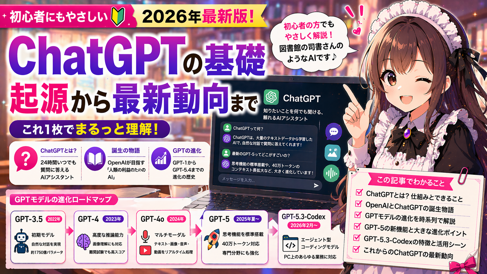 ChatGPTの基礎：起源から最新動向まで（2026年版）