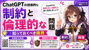 ChatGPTの技術的な制約と倫理的な問題