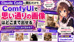 Claude Codeに頼むだけで、ComfyUIで思い通りの画像はどこまで出せる？