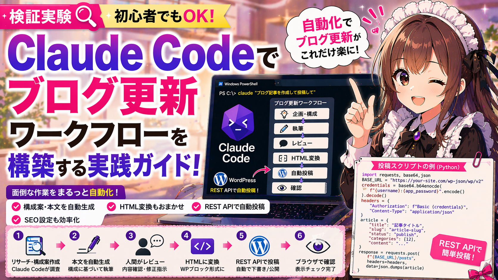 Claude Codeでブログ更新ワークフローを構築する実践ガイド