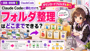 Claude Codeに頼むだけで、フォルダ整理はどこまでできる？