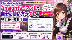 Claude Codeの/insightsコマンドで自分の使い方のクセを見える化する手順