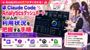 Claude Code Analyticsダッシュボードでチームの利用状況を把握する手順
