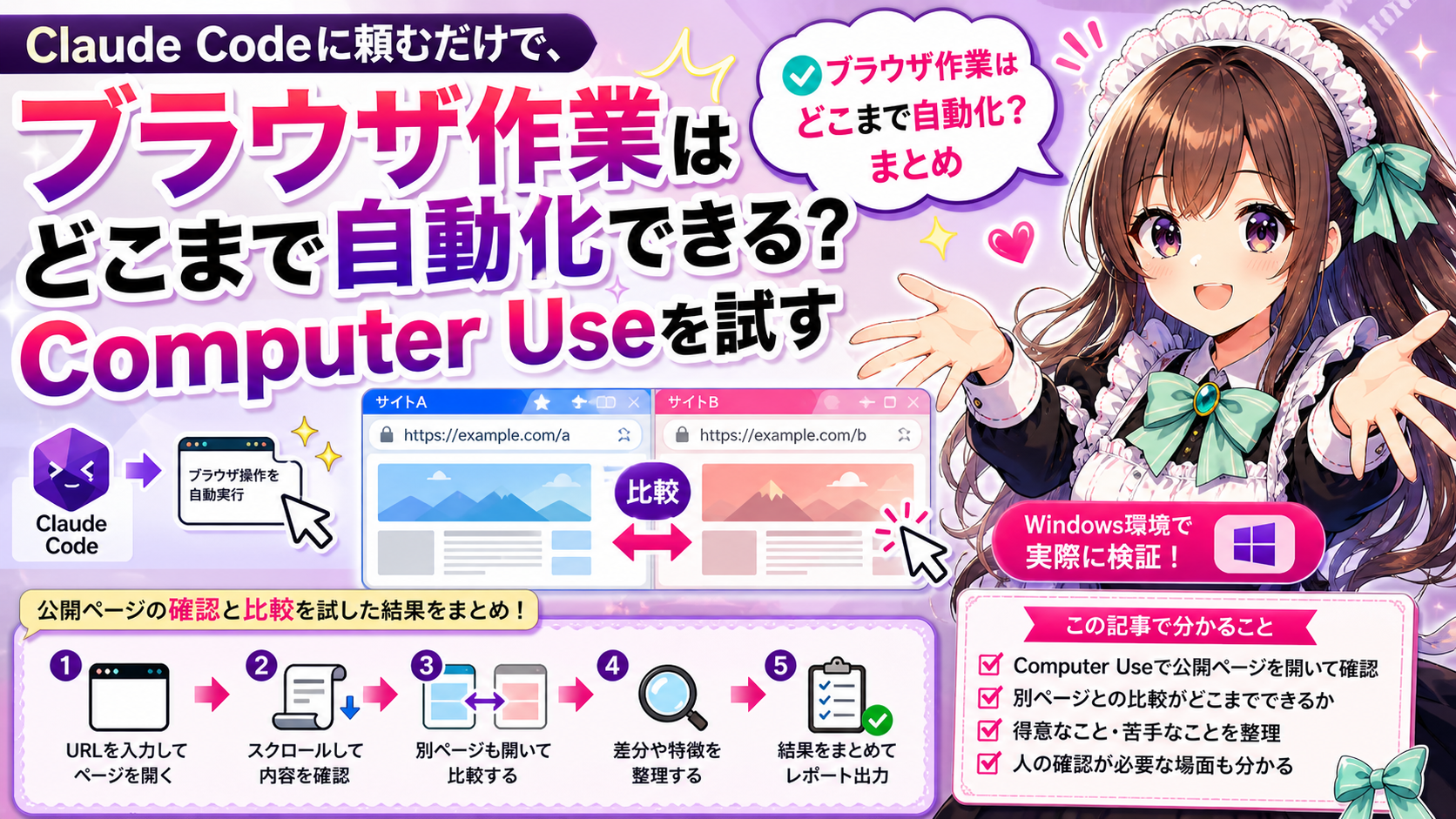 Claude Codeに頼むだけで、ブラウザ作業はどこまで自動化できる？Computer Useを試す