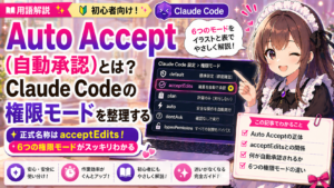 Auto Accept（自動承認）とは？Claude Codeの権限モードを整理する