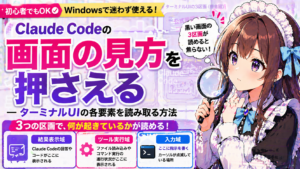 Claude Codeの画面の見方を押さえる — ターミナルUIの各要素を読み取る方法