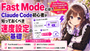Fast Modeとは？Claude Code初心者が知っておくべき速度設定の基礎