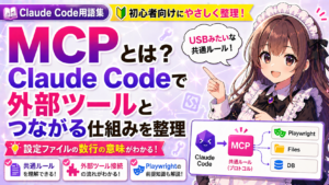 MCPとは？Claude Codeで外部ツールとつながる仕組みを整理